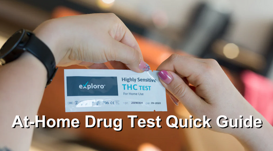 The Woman's Hands Opening The Sealed Pouch With An At-Home THC Drug Test Inside