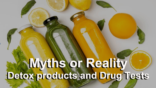 Glass bottles of natural drinks to detox