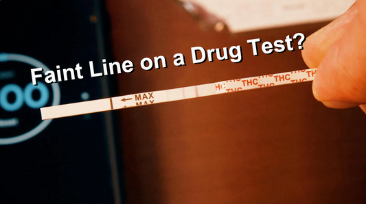 A Very Faint Line on a Test Strip as a Result of THC Urine Drug Test