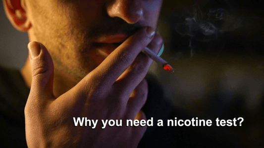Person holding the cigaret in they mouth and on the way to take it out with their fingers
