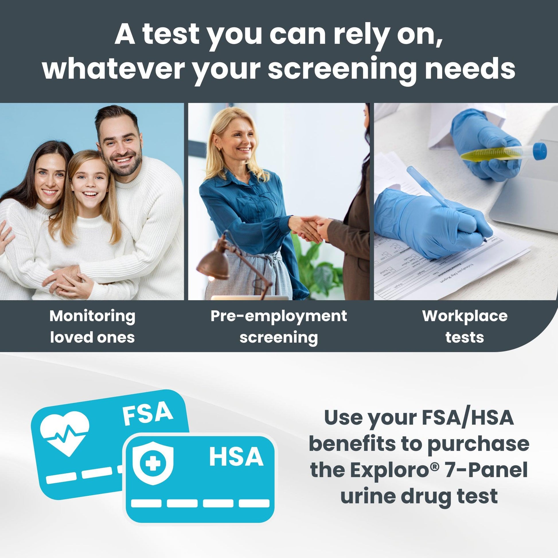 7-Panel Urine Drug Test. 5 Dip-Cards. - Exploro