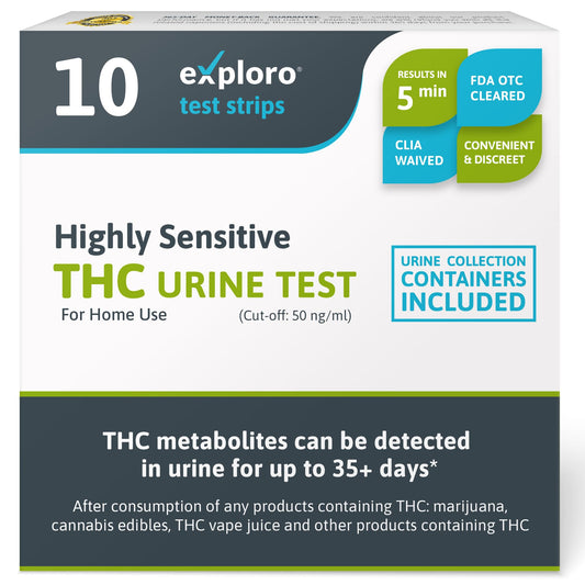 Image of a highly sensitive THC urine test kit, designed for accurate drug screening
