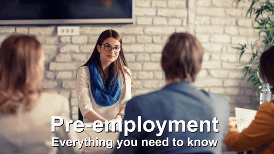 One Applicant Woman And Three Hiring Managers In The Room During The Pre-Employment Interview To The New Job