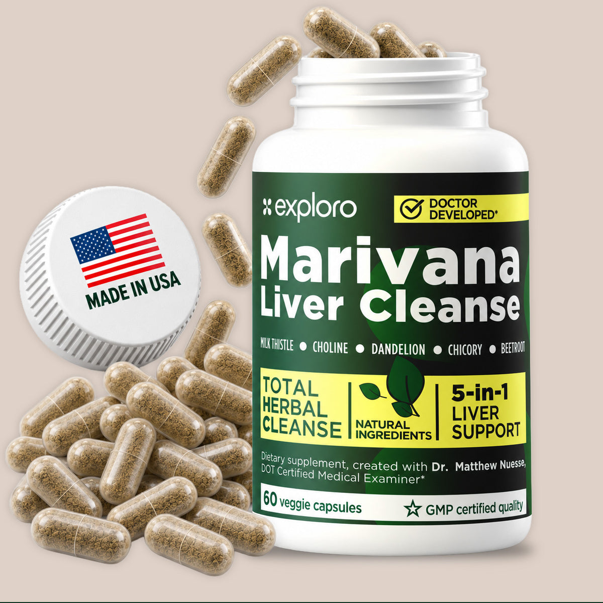 THC Detox Liver Cleanse, 60 Capsules