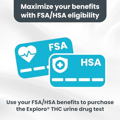 THC Urine Drug Test Kit, 25 Strips, 50 ng/ml - Exploro