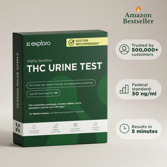 Exploro At Home THC Urine Drug Test Kit, 15 Strips, 50 ng/ml
