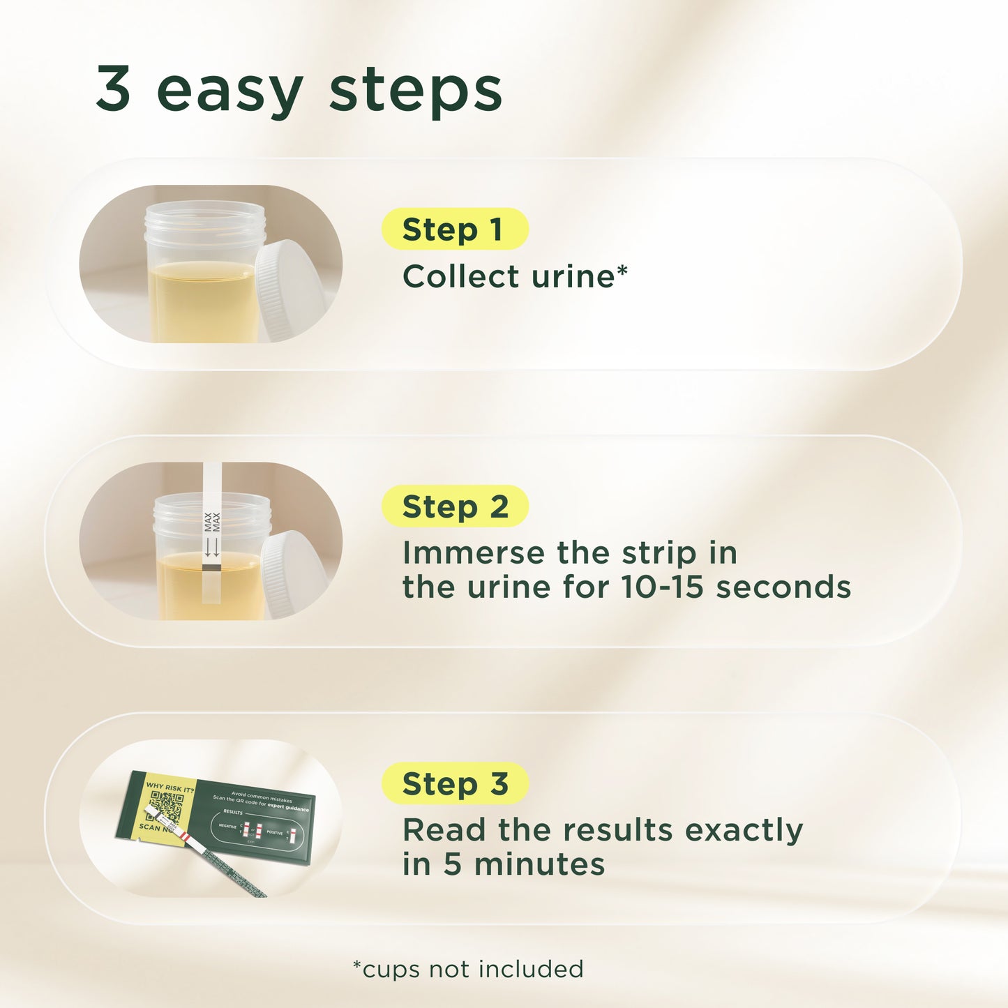 Exploro At Home THC Urine Drug Test Kit, 15 Strips, 50 ng/ml