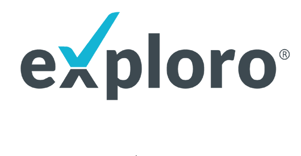 Logo of Exploro, stylized with dynamic elements to represent exploration and innovation.