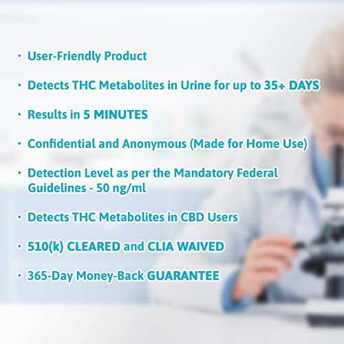 Terms and details of Home Marijuana Urine Drug Test Kit, 3 Strips, 50 ng/ml